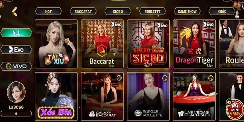 Lý do Sảnh Casino sexy trở thành lựa chọn hàng đầu tại Rikvip